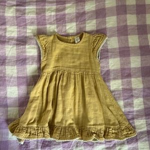 kate quinn organic cotton girls dress sz 18-24 mos